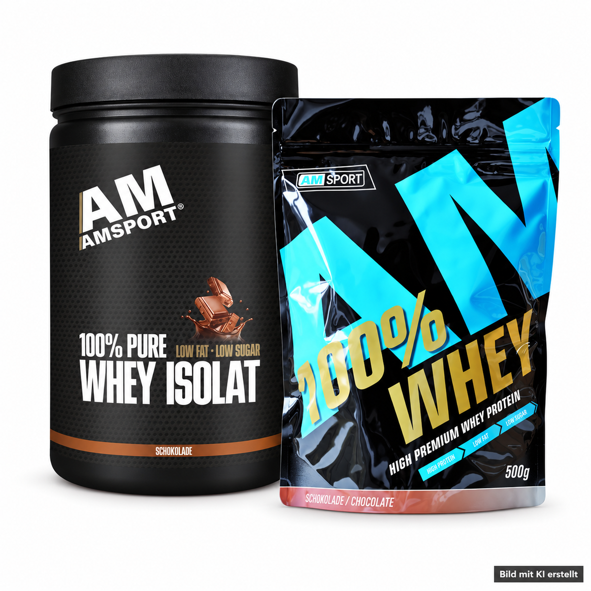 AMSPORT Whey Isolat Schoko-Duo 1,2 kg