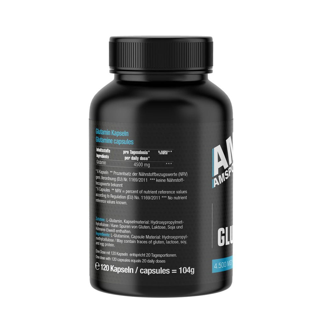 AMSPORT Glutamin 120 Kapseln