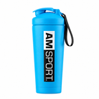 AMSPORT Edelstahl-Shaker 0,7 l blau