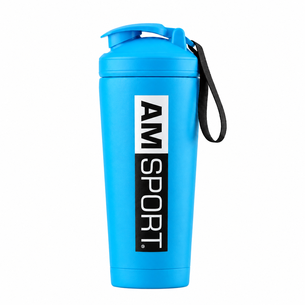 AMSPORT Edelstahl-Shaker 0,7 l blau