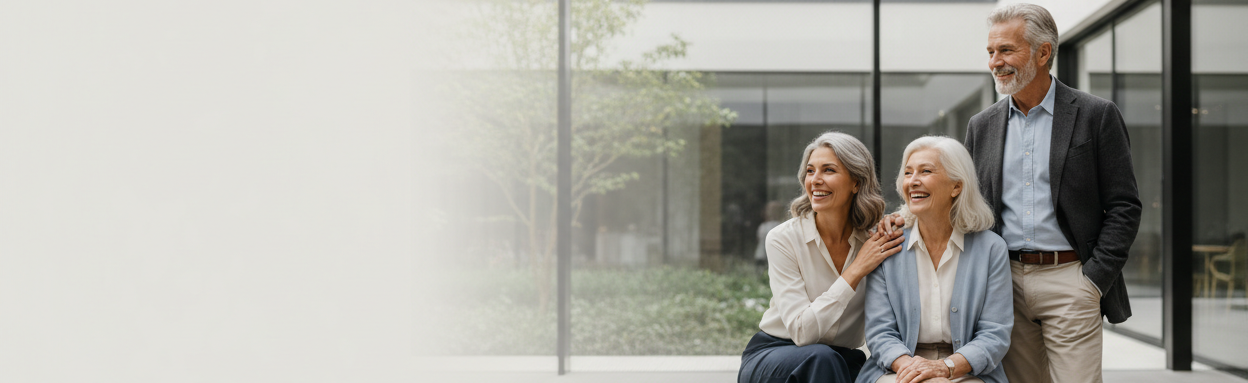 keine Denkerpose, alle freudig und glücklich