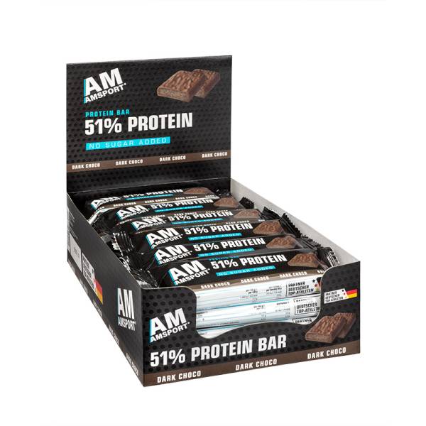 Amsport High Protein Bar Dark Choco 24 Stück im Tray